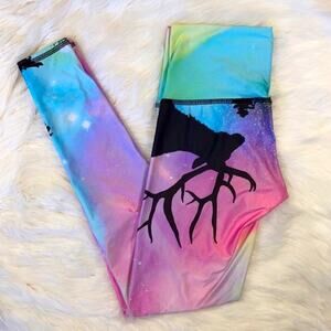 👽 [ teeki ] Nortern Lights Skinny “Hot Pants” Yoga Leggings
